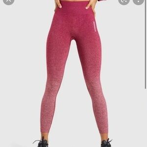 Gymshark adapt pink ombré leggings small